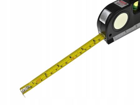 Poziomica laserowa miara 250 cm 3w1